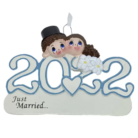 Store 2022 Dated Personalized Wedding Couple Ornament Engaged, Wedding, & Anniversary