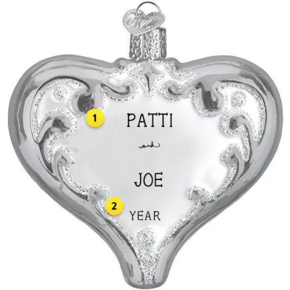 Sale 25Th Anniversary Heart Ornament - Engaged, Wedding, & Anniversary