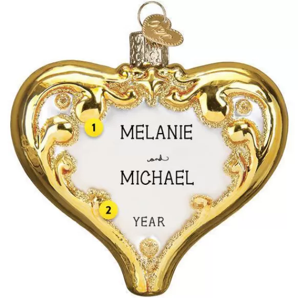 Clearance 50Th Anniversary Heart Ornament - Engaged, Wedding, & Anniversary