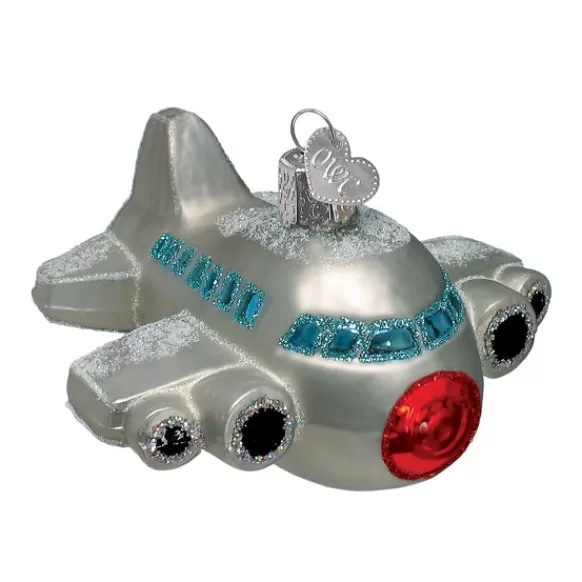 Outlet Airplane Ornament Glass - Transportation