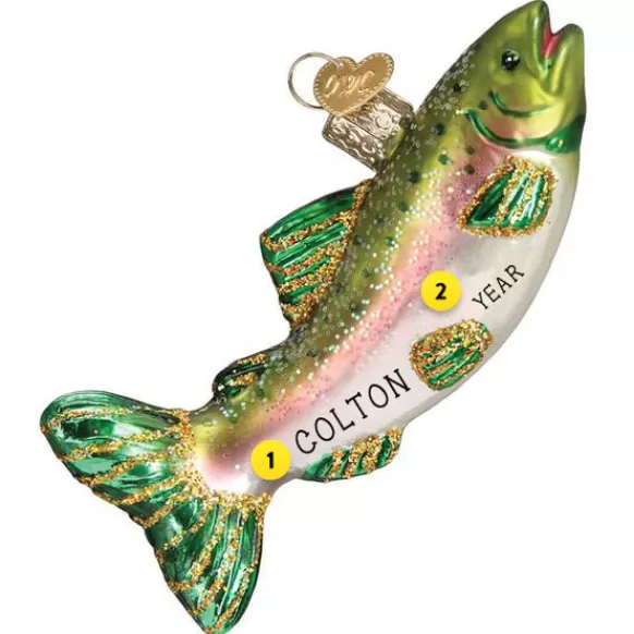 Cheap Alpine Rainbow Trout Ornament - Fish & Reptile