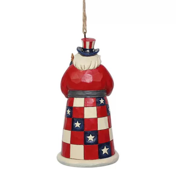 Clearance American Tribute Santa Ornament - Jim Shore