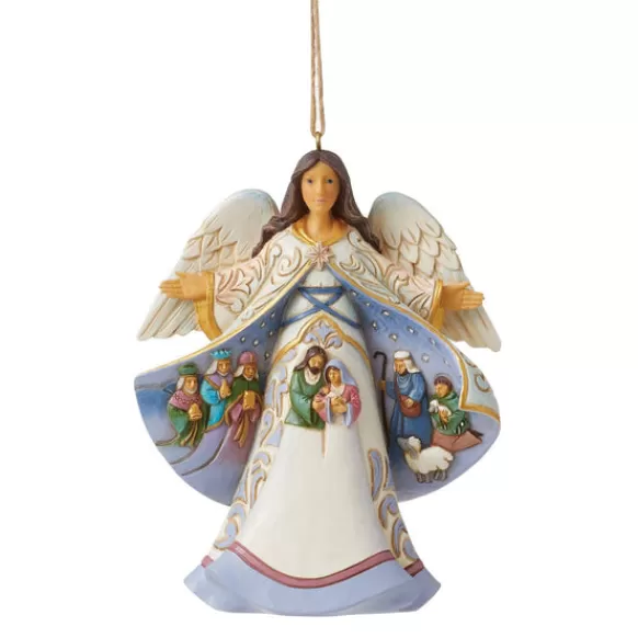 Flash Sale Angel Nativity Scene Coat Ornament - Jim Shore