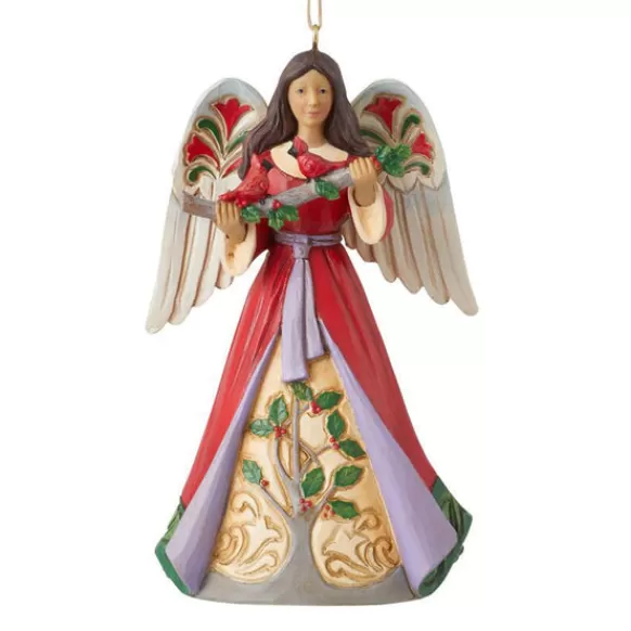 Sale Angel With Holly Ornament - Jim Shore