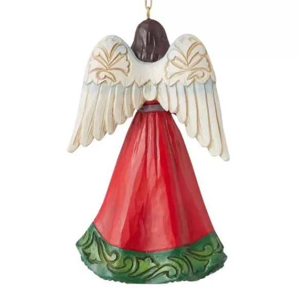 Sale Angel With Holly Ornament - Jim Shore