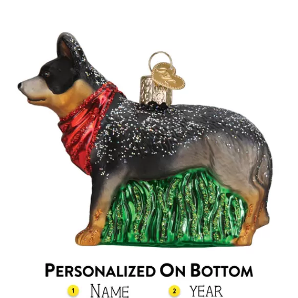 Hot Old World Christmas Australian Cattle Dog Ornament -