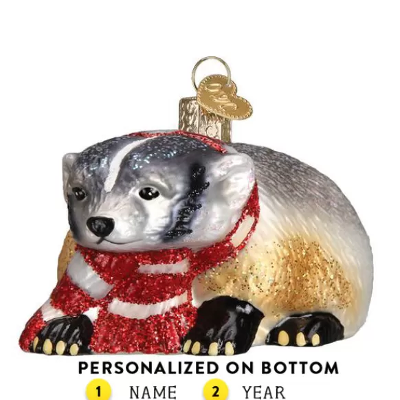 Hot Badger Ornament - Collegiate