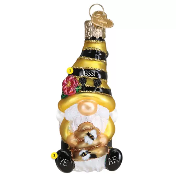 Best Bee Happy Gnome Ornament - Garden, Birds & Insects