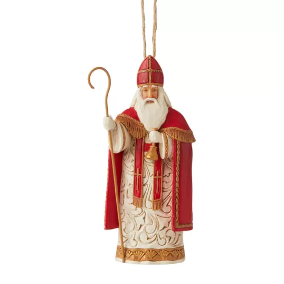 Hot Belgian Santa Ornament - Jim Shore