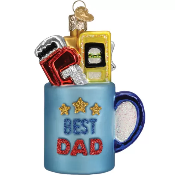 Cheap Best Dad Mug Ornament - Family Members