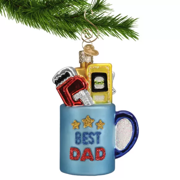 Cheap Best Dad Mug Ornament - Family Members