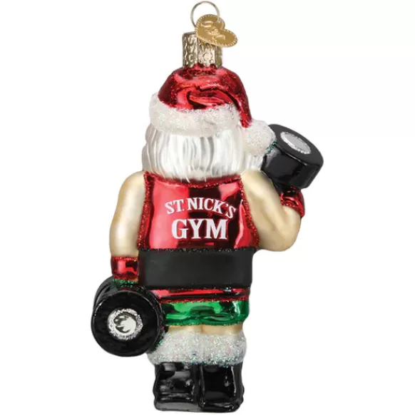 Best Old World Christmas Bodybuilder Santa Ornament -