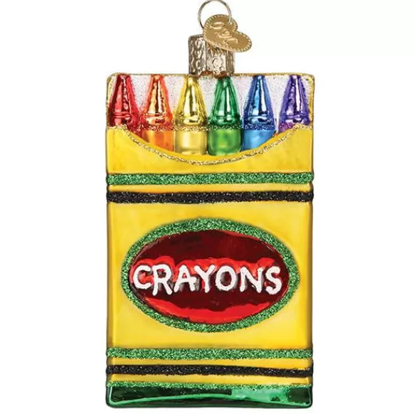 Sale Box Of Crayons Ornament - School Days