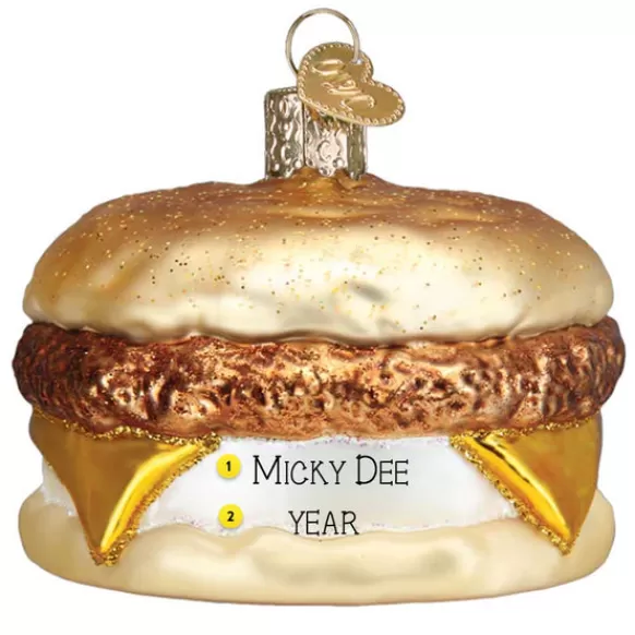 Best Sale Old World Christmas Breakfast Sandwich Ornament -