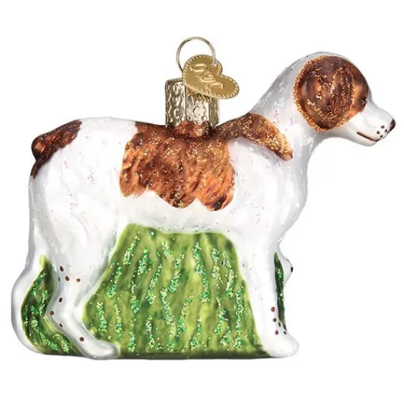 Outlet Old World Christmas Brittany Spaniel Ornament -