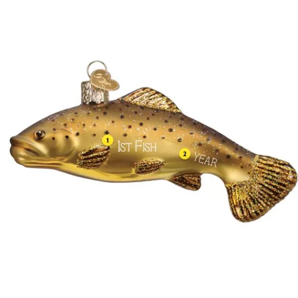 Best Brown Trout Ornament - Fish & Reptile