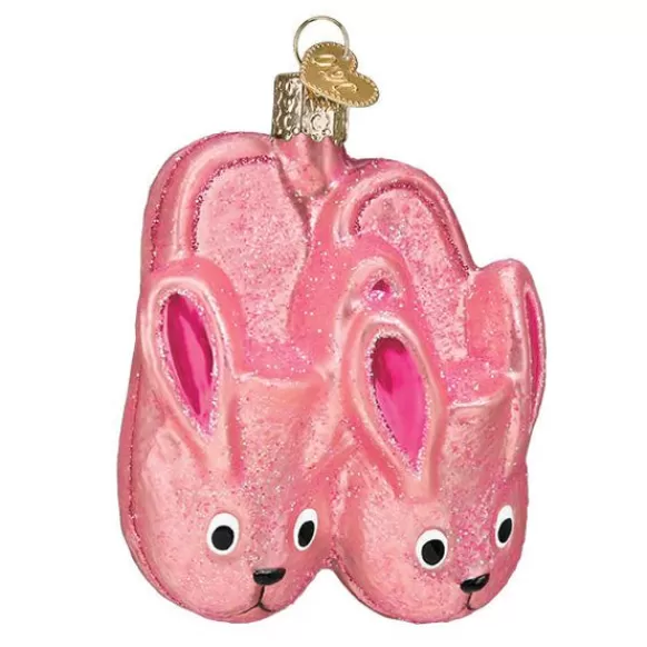 Cheap Bunny Slippers Ornament - For Her