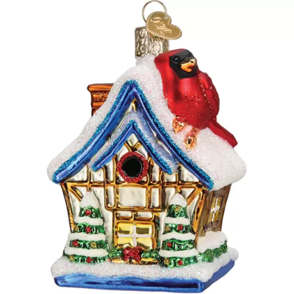 New Old World Christmas Cardinal Birdhouse Ornament -