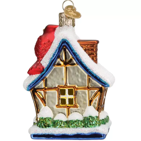 New Old World Christmas Cardinal Birdhouse Ornament -