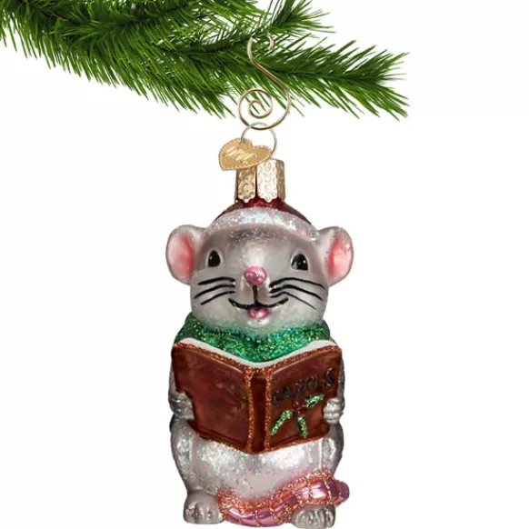 Best Sale Caroling Mouse Ornament - Animals