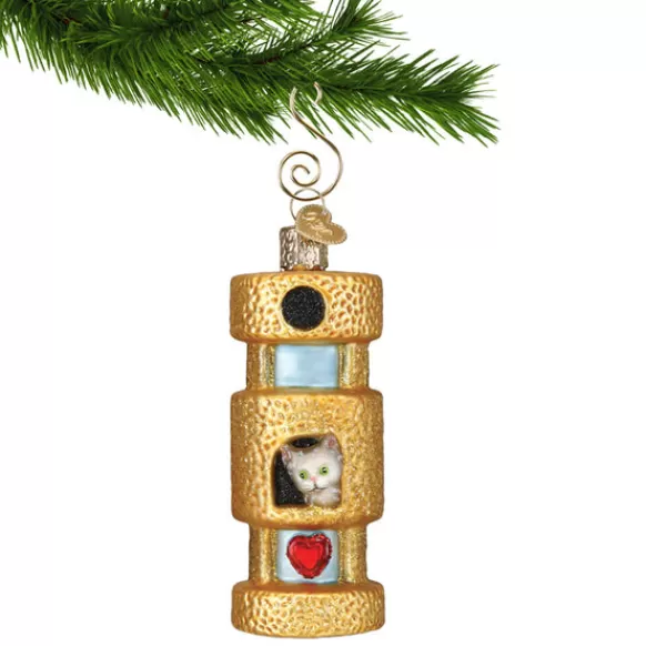 Discount Old World Christmas Cat Tower Ornament -