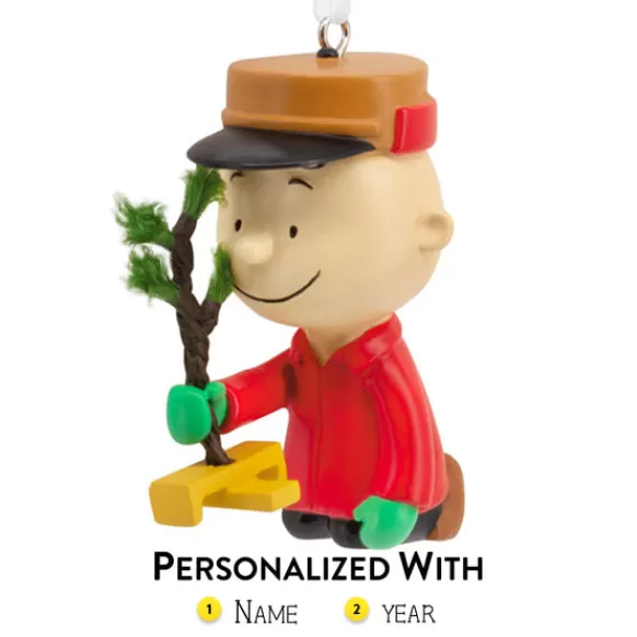 New Charlie Brown With Tree Ornament Licensed Characters