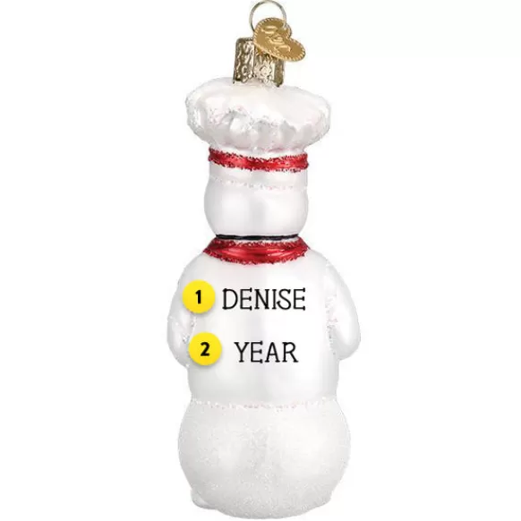 Best Old World Christmas Chef Snowman Ornament -