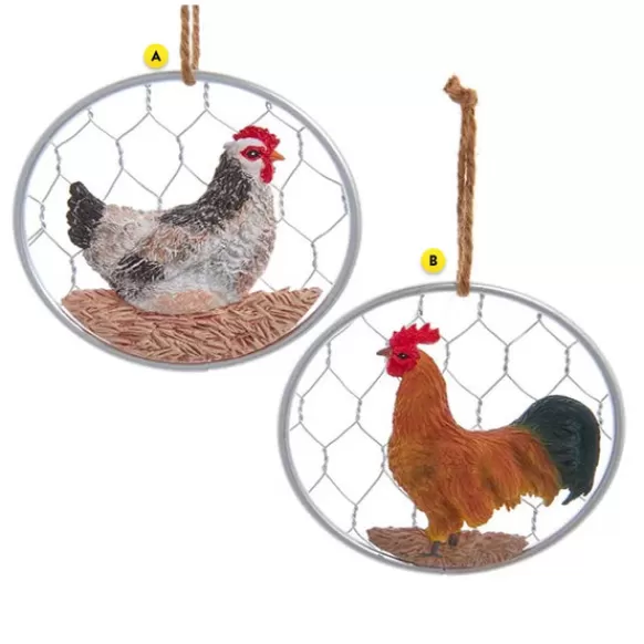 Best Sale Chicken On Wire Ornament Animals