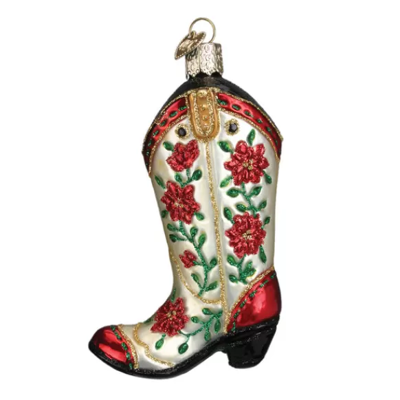 Outlet Christmas Cowgirl Boots Ornament - Horse & Farm