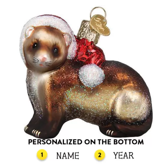 New Old World Christmas Christmas Ferret Ornament -