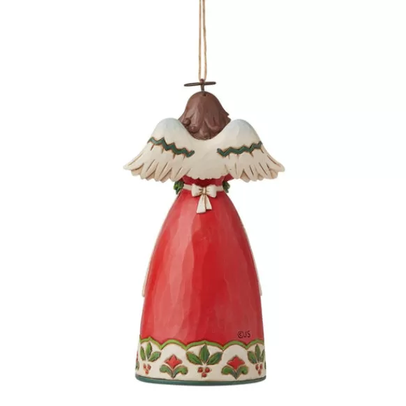 Discount Christmas Floral Angel Ornament - Jim Shore