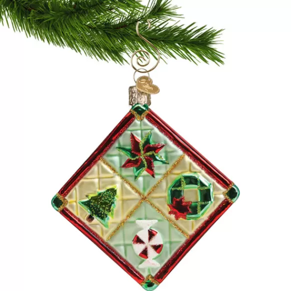 New Old World Christmas Christmas Quilt Ornament -