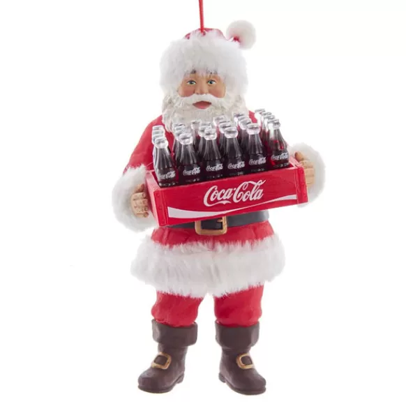 Shop Kurt Adler Coca-Cola® Santa Holding A Case Of Coke Ornament