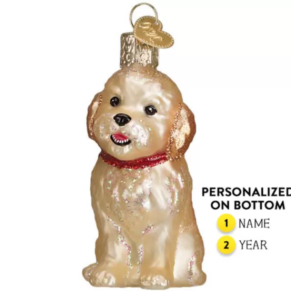 Best Sale Old World Christmas Cockapoo Puppy Ornament -