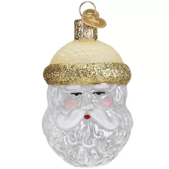 Outlet Old World Christmas Crystal Santa Ornament -