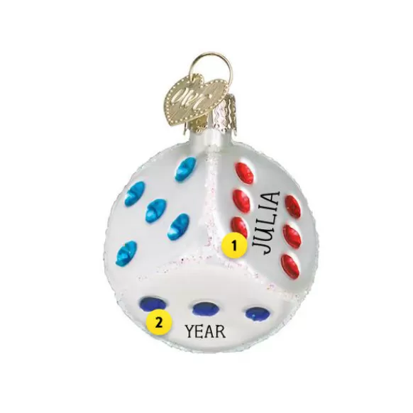 Clearance Dice Ornament - Fun & Games