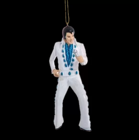 Fashion Elvis Presley® Blue & White Jumpsuit Ornament Licensed Characters