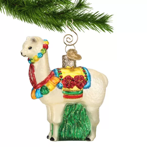 Outlet Festive Alpaca Ornament - Horse & Farm