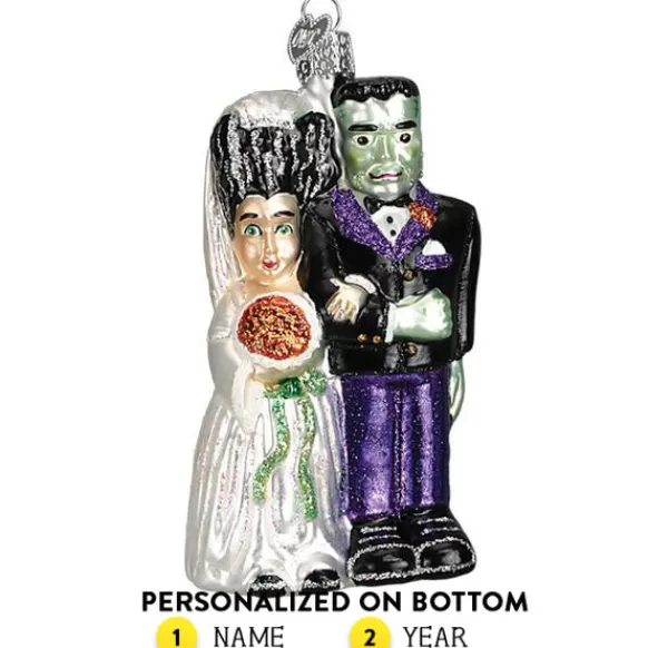 Sale Frankenstein & Bride Ornament - Halloween