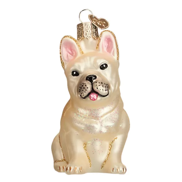 Clearance Old World Christmas French Bulldog Ornament -