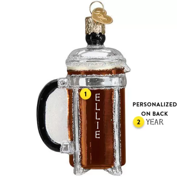 Sale French Coffee Press Ornament - Household