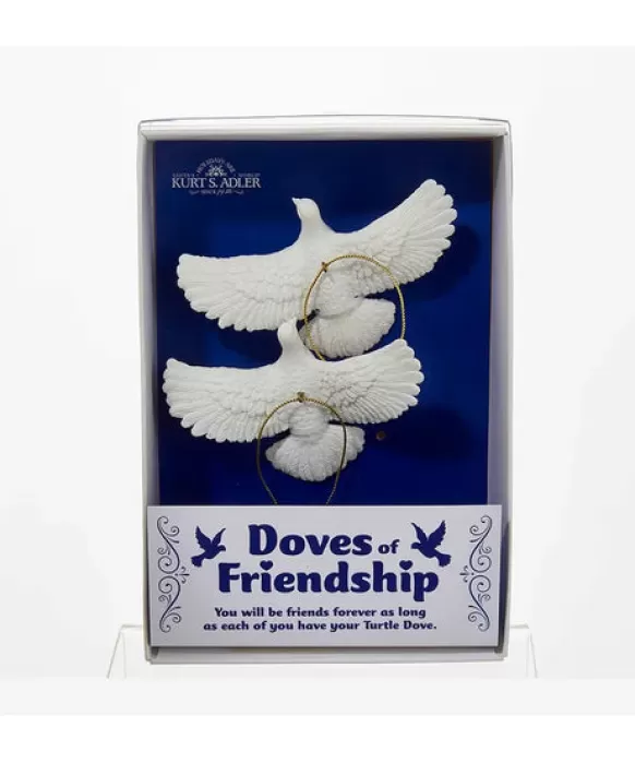 Online Friendship Dove Ornaments, 2-Piece Box Set Friends