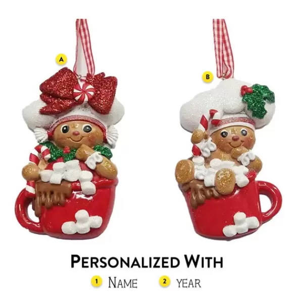 Best Sale Kurt Adler Gingerbread In A Mug Ornament