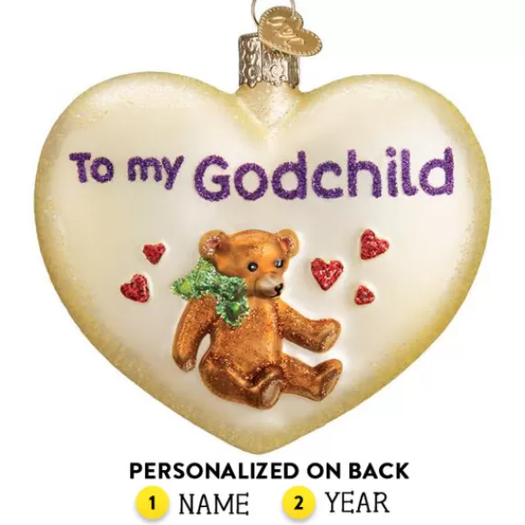 Cheap Godchild Heart Ornament - Angels & Religious