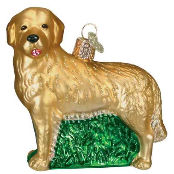 Outlet Old World Christmas Golden Retriever Ornament -