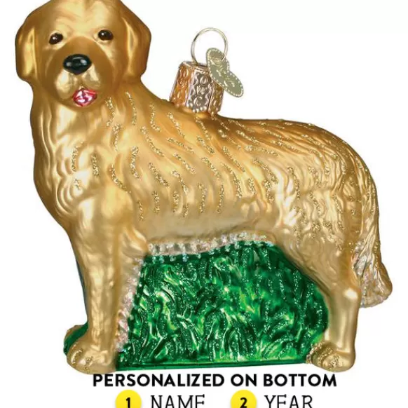 Outlet Old World Christmas Golden Retriever Ornament -