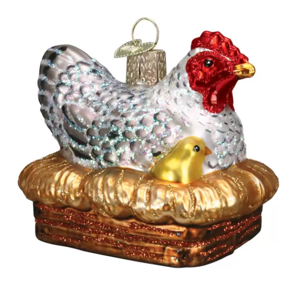 Flash Sale Hen On Nest Ornament - Horse & Farm