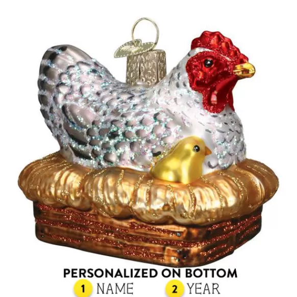 Flash Sale Hen On Nest Ornament - Horse & Farm