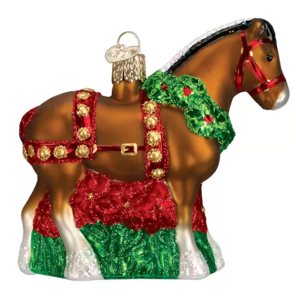 New Holiday Clydesdale Ornament - Horse & Farm