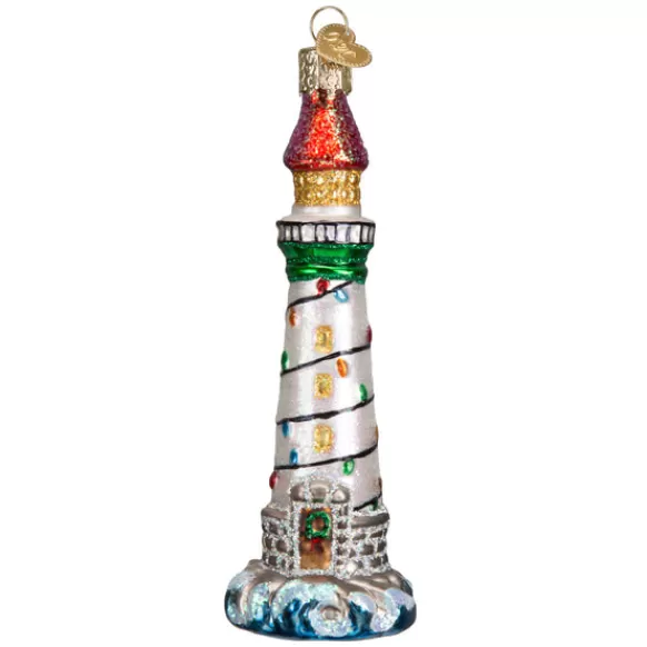 Best Old World Christmas Holiday Lighthouse Ornament -